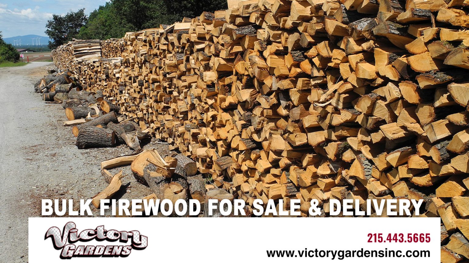 Bulk Firewood For Sale & Delivery Victory Gardens